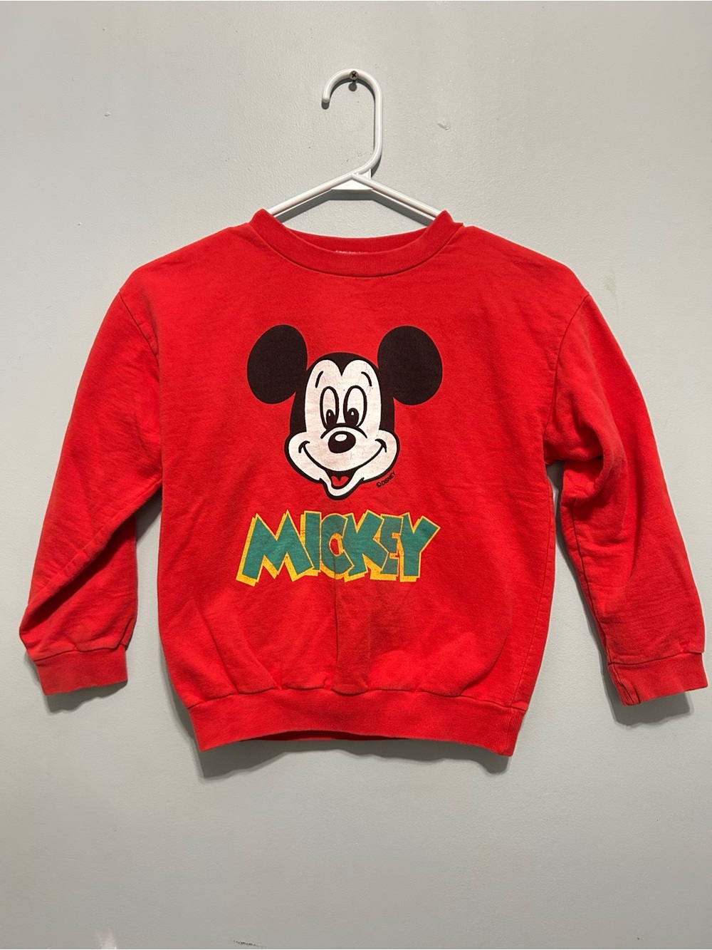 Vintage Disney Mickey Graphic Sweatshirt for Kids size 122 fit for 6-7YO